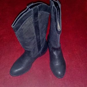 SBICCA MESH PANEL SHAFT BOOTS (sz: 8)